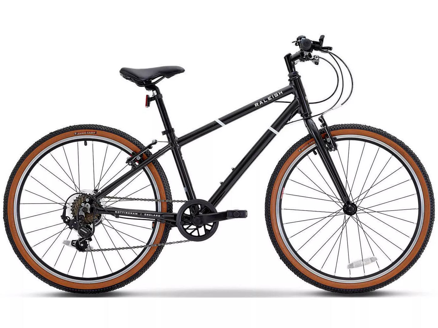Raleigh Pop Junior Hybrid Bike - Black - 24" Wheel