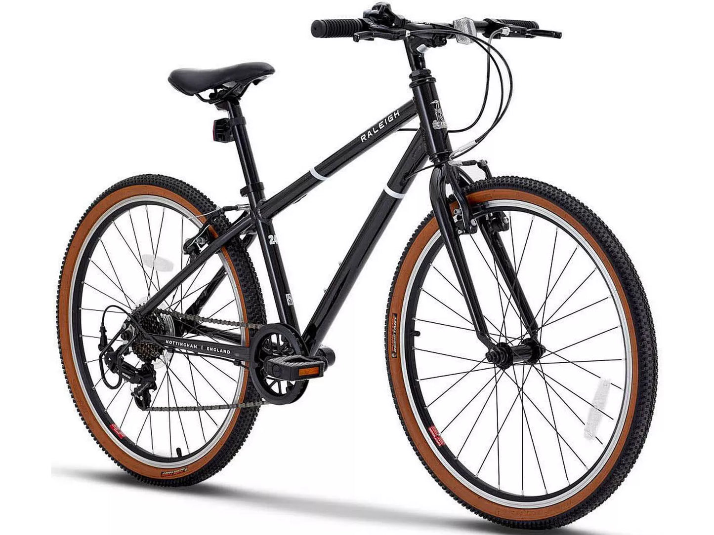 Raleigh Pop Junior Hybrid Bike - Black - 24" Wheel