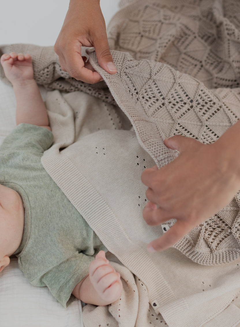 BIBS Knitted Blanket Wavy - KiDSiE