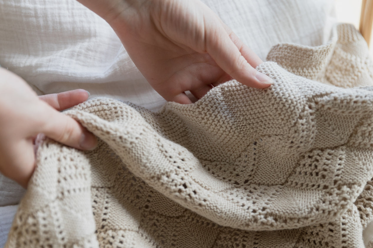 BIBS Knitted Blanket Wavy - KiDSiE