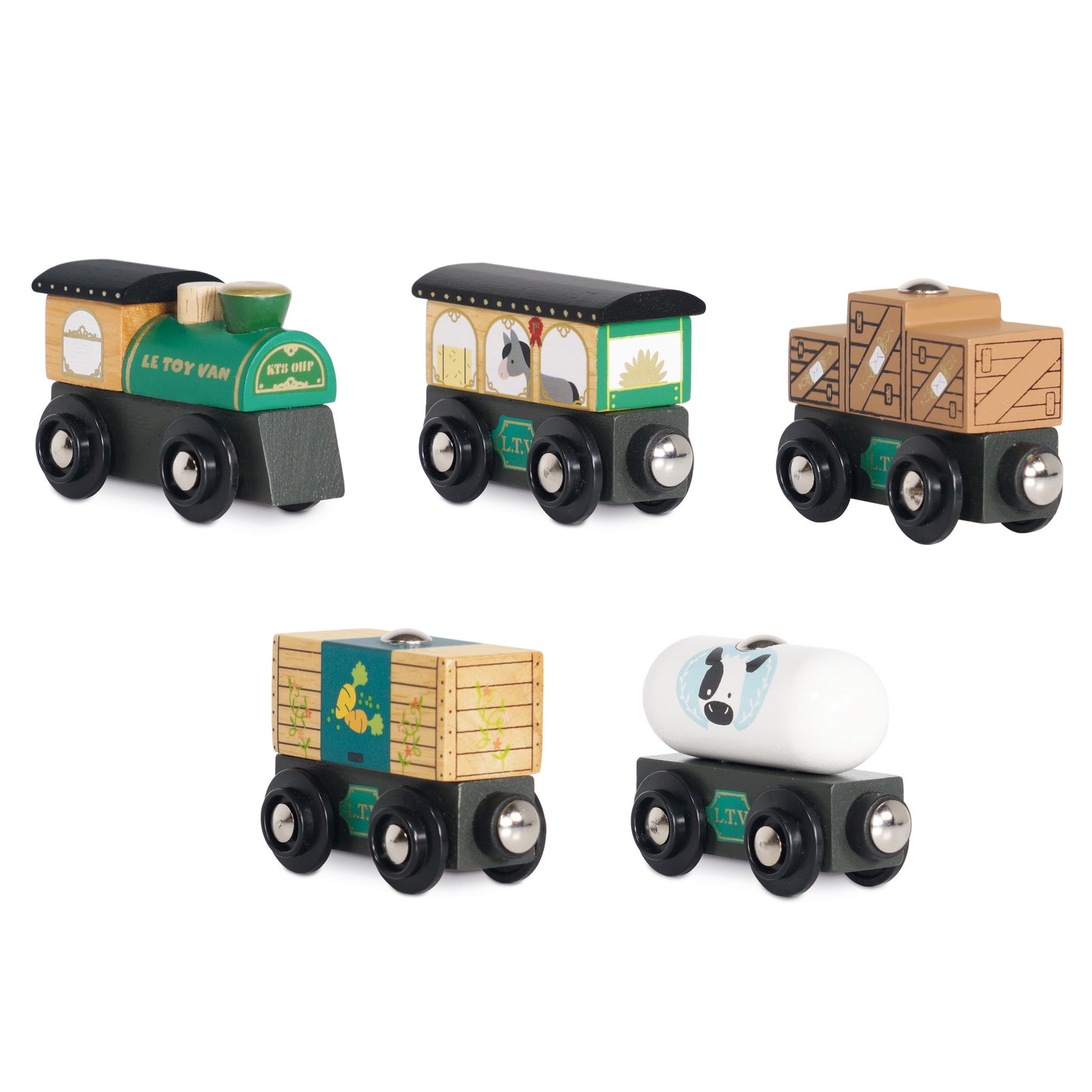 Great Green Train & Carriages