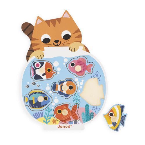Janod Cat Fish Puzzle