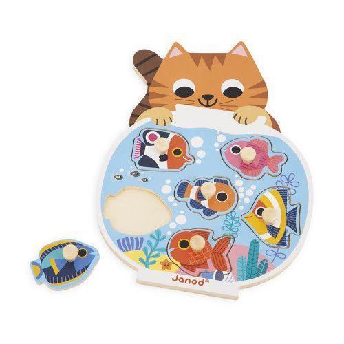 Janod Cat Fish Puzzle