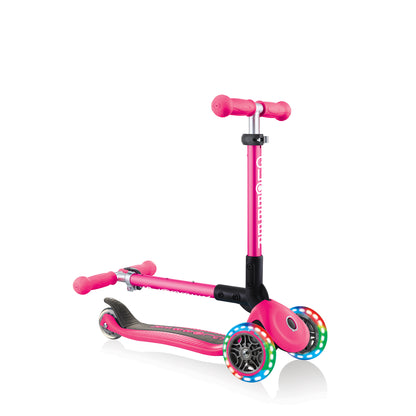 Globber Junior Foldable Lights Scooter - KiDSiE