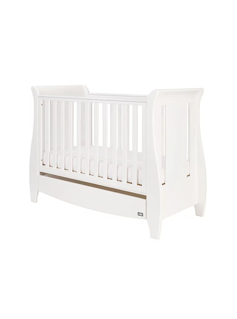 Tutti Bambini Katie Sleigh Mini Cot Bed White