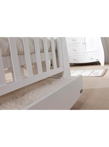 Tutti Bambini Katie Sleigh Mini Cot Bed White