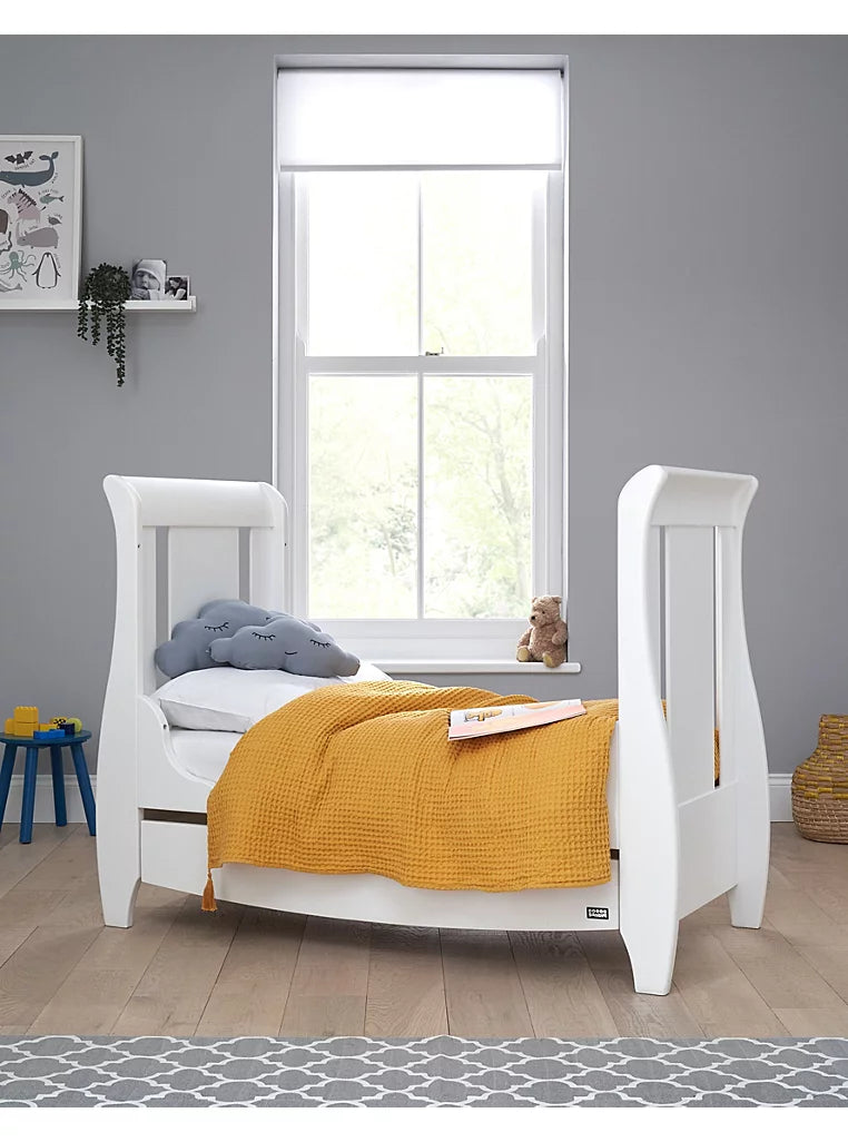 Tutti Bambini Katie Sleigh Mini Cot Bed White