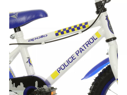 Apollo Blue Police Patrol Kids Mitts - 14" Wheel