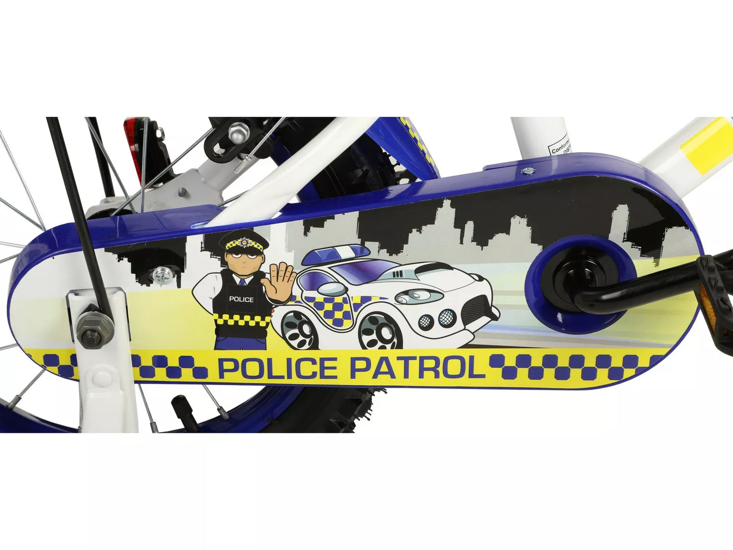 Apollo Blue Police Patrol Kids Mitts - 14" Wheel