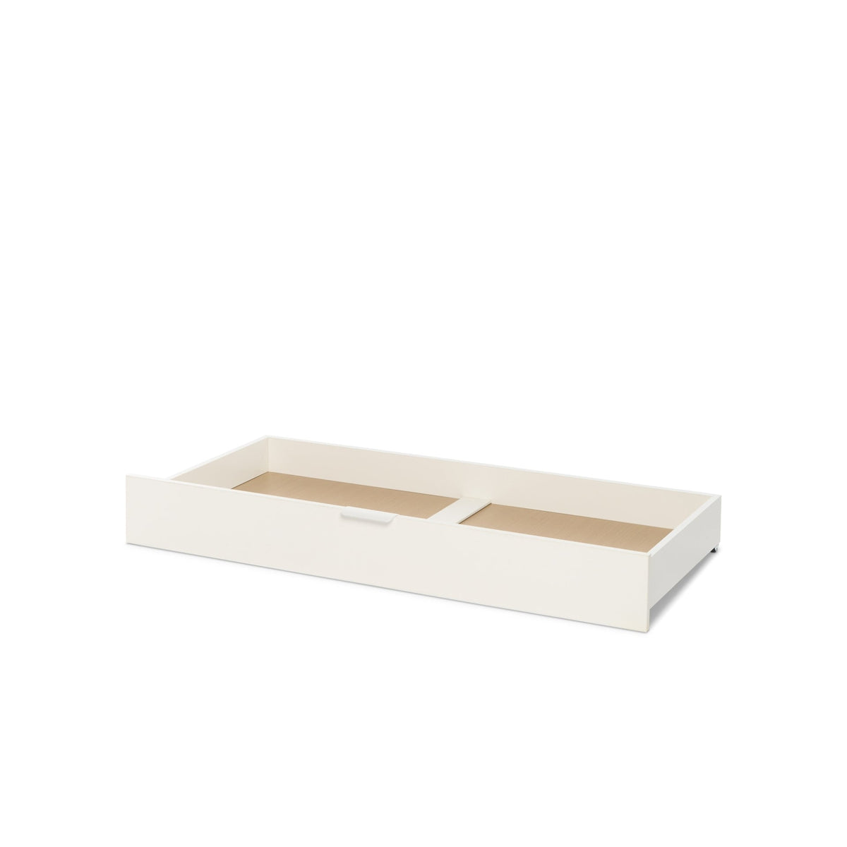 Riley Mini Cot Bed with Drawer - White & Maple Oak