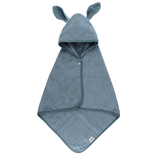 BIBS Kangaroo Hoodie Towel Baby Petrol