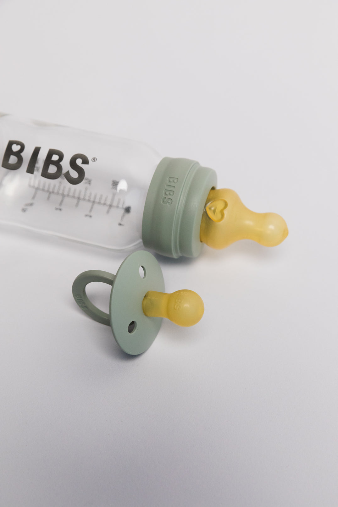BIBS Baby Glass Bottle Complete Set Latex 110ml