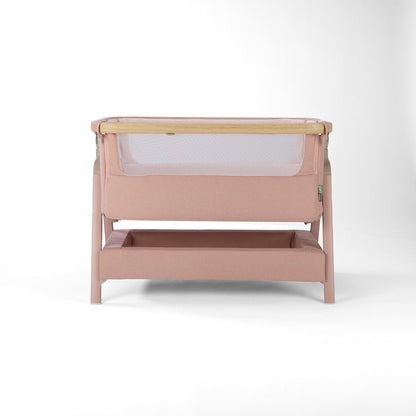 CoZee Air 2 Bedside Crib - Drifted Oak / Blush