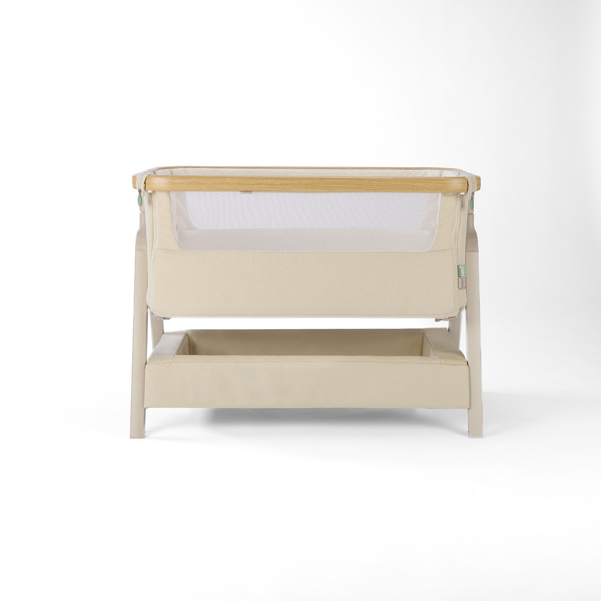 CoZee Air 2 Bedside Crib - Toasted Oak / Sand