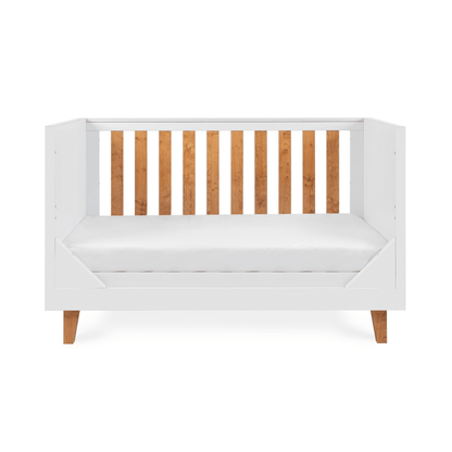 Tutti Bambini Como Cot Bed White & Rosewood