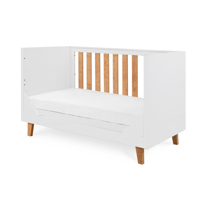 Tutti Bambini Como Cot Bed White & Rosewood