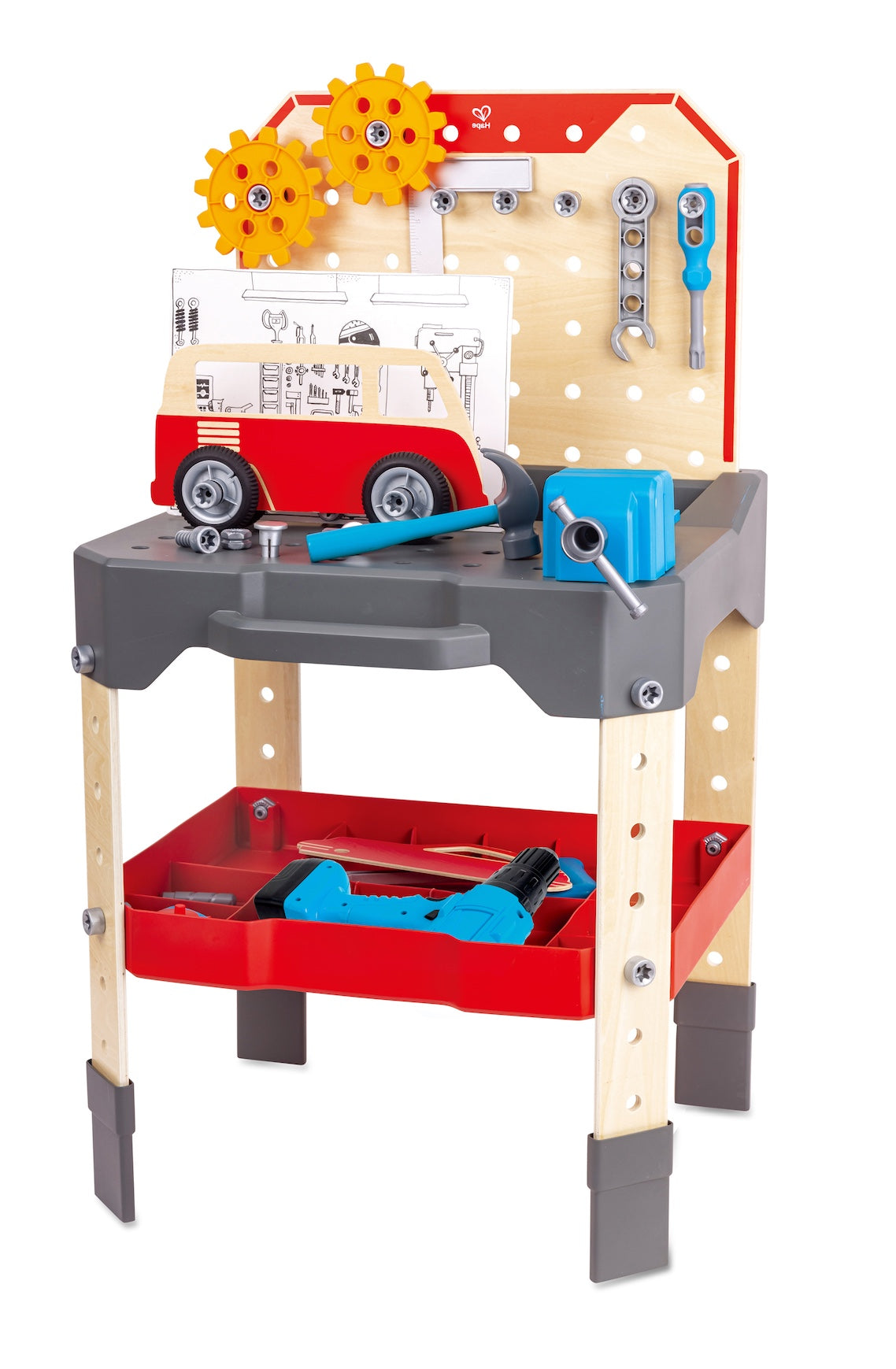 Hape Vehicle Service & Repair Workbench