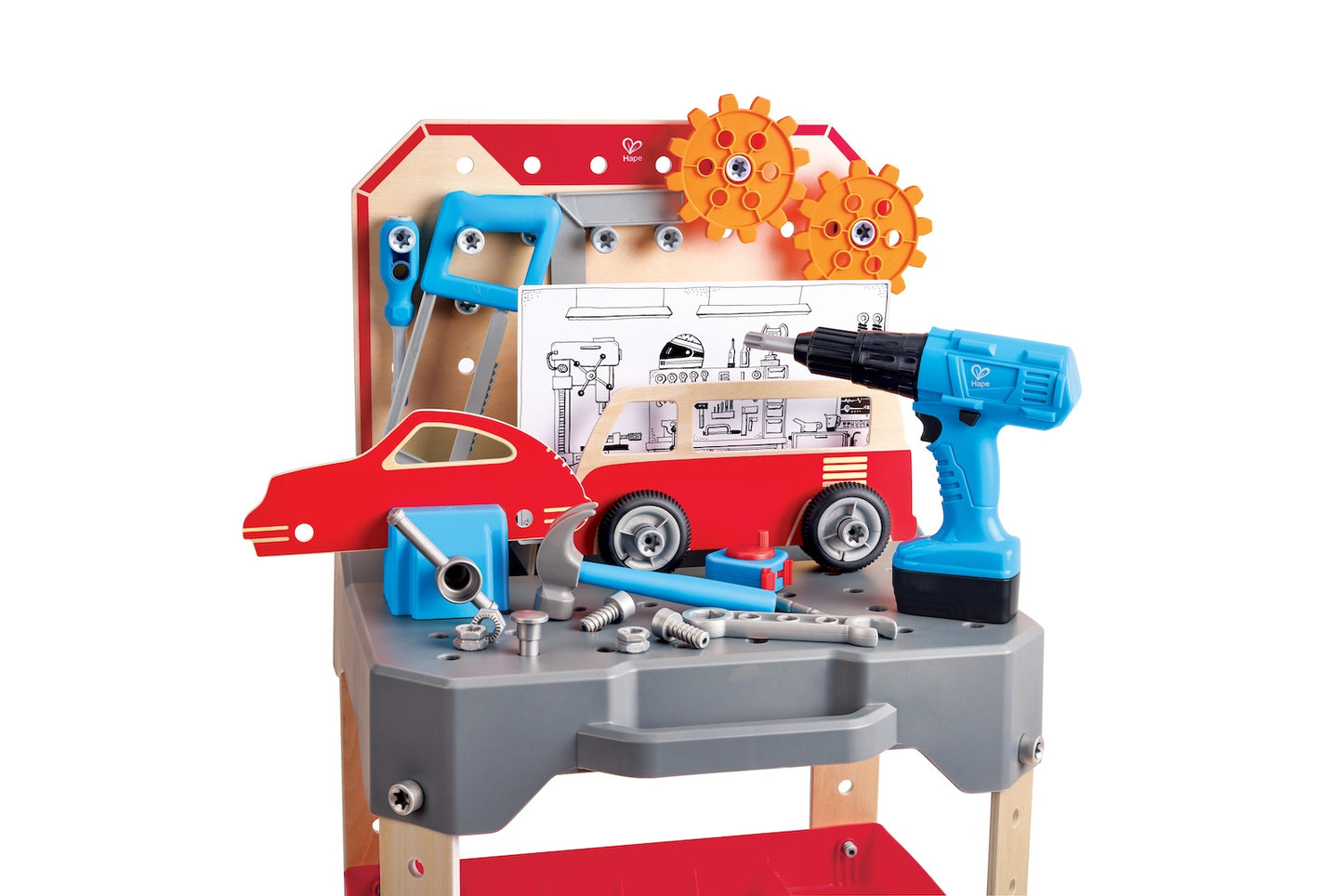 Hape Vehicle Service & Repair Workbench