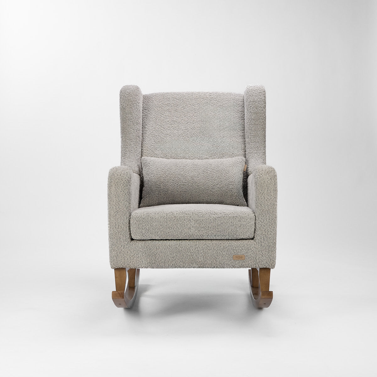 Harper Wingback Rocking Chair & Footstool - Grey