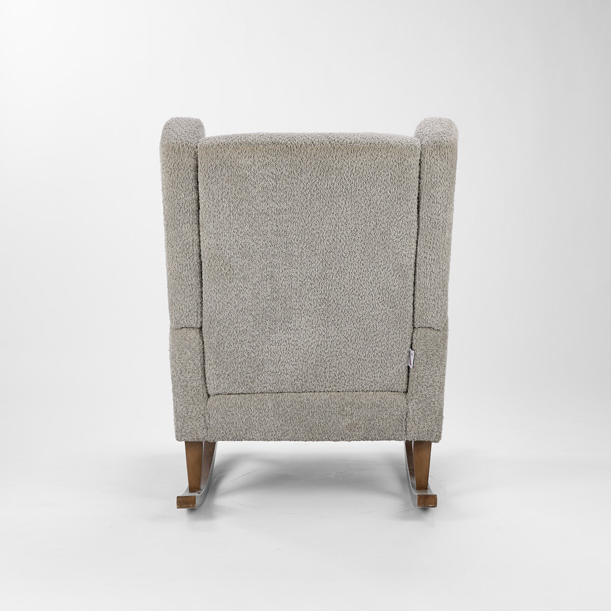 Harper Wingback Rocking Chair & Footstool - Grey