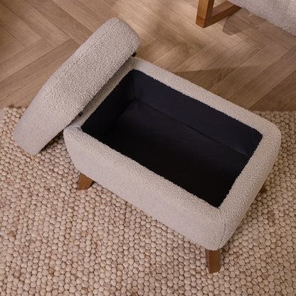 Luca Rocking Chair & Stool - Mushroom
