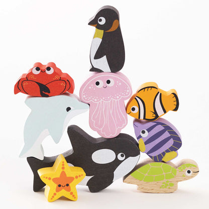 Ocean Life Stacking Animals & Bag - KiDSiE