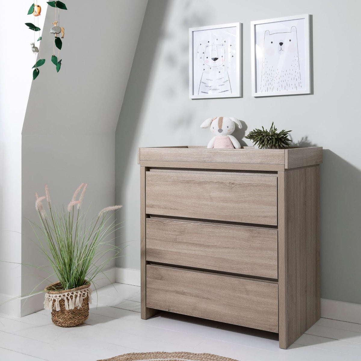 Modena Changing Unit - Oak