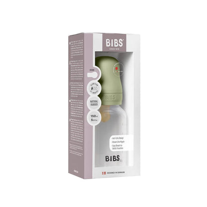 BIBS Baby Glass Bottle Complete Set Latex 110ml