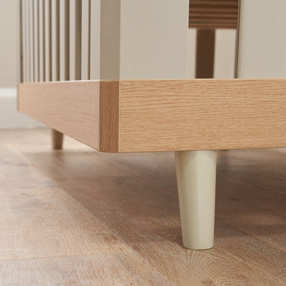 Tutti Bambini Hygge Cot Bed Light Oak/White Sand
