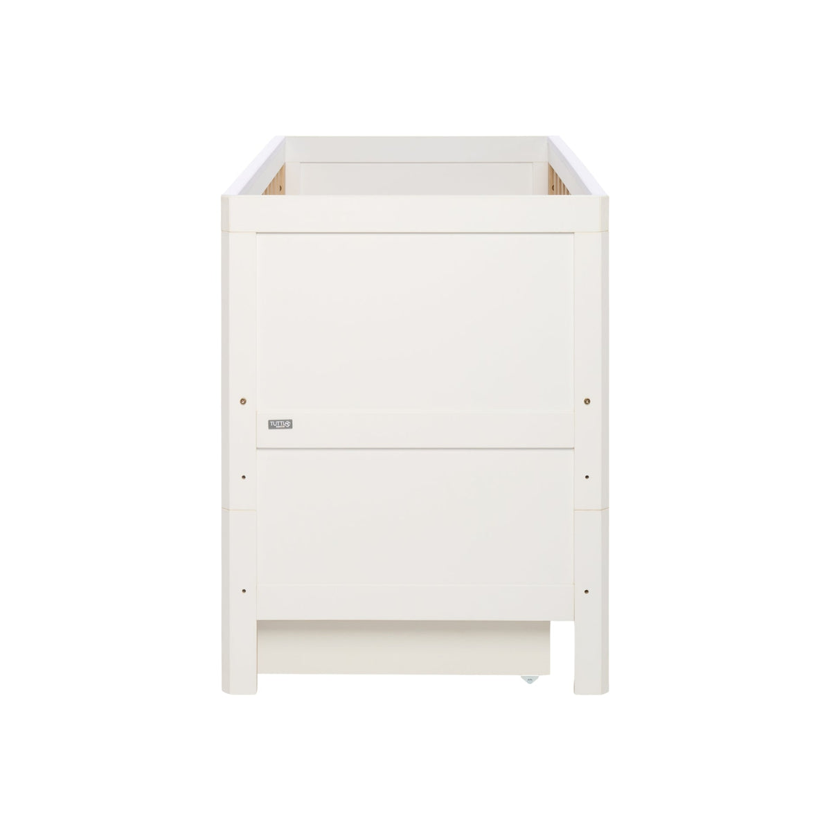 Riley Mini 3 in 1 Cot Bed White & Maple Oak