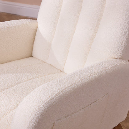 Luca Rocking Chair & Stool - Fresh Cream