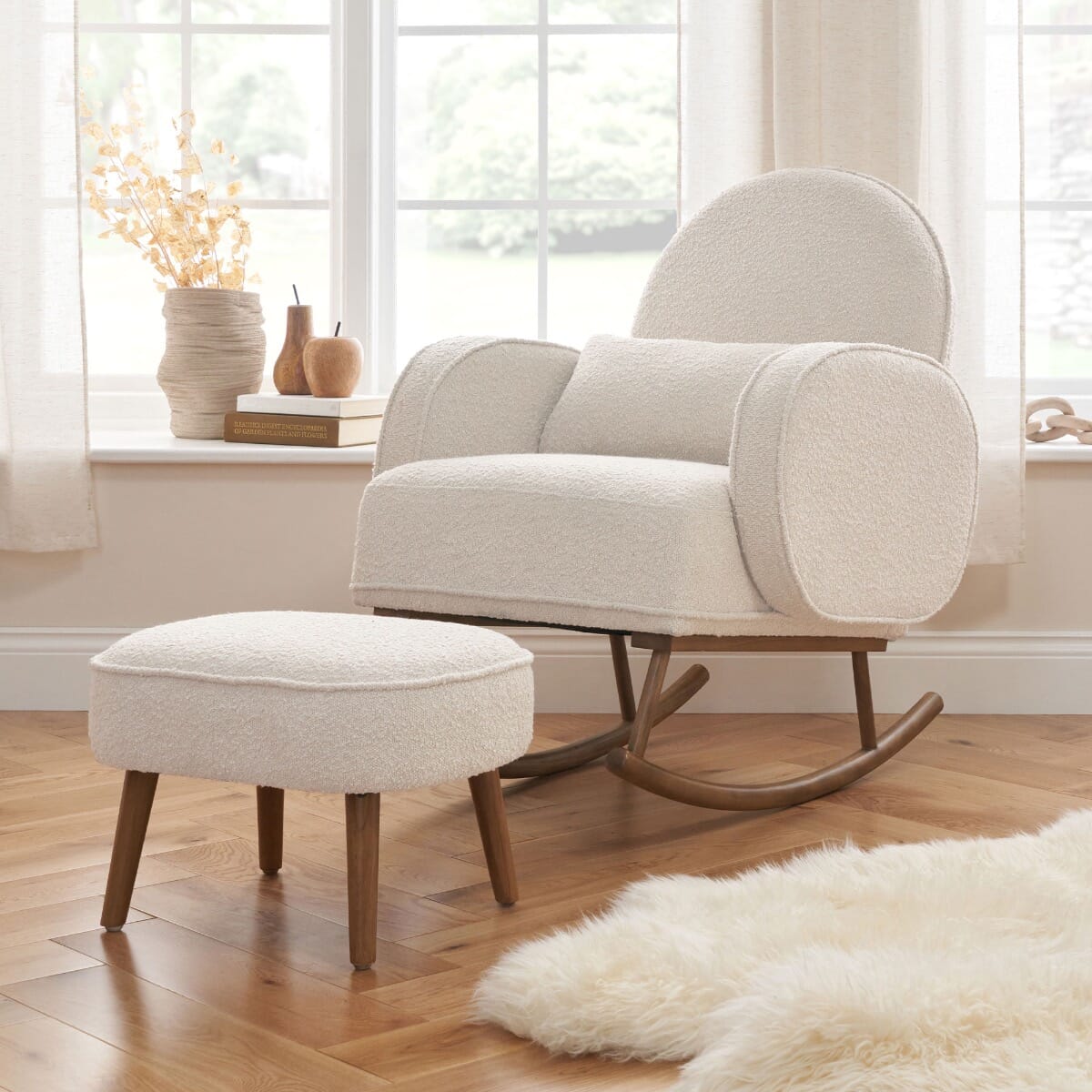 Micah Rocking Chair & Footstool