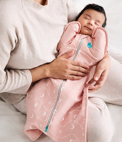 Swaddle Up™ Moon & Back Dusty Pink, 1.5T